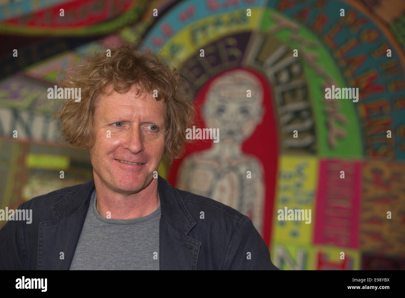 Grayson Perry Who Are You?, Display at the National Portrait Gallery, London Stock Photo Alamy