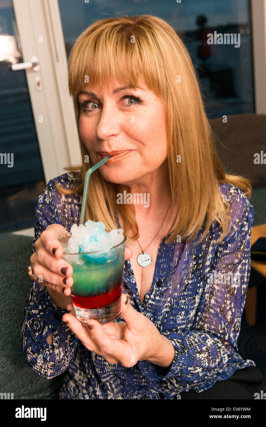 TV weather presenter Sian Lloyd pictured at the charity cocktail launch