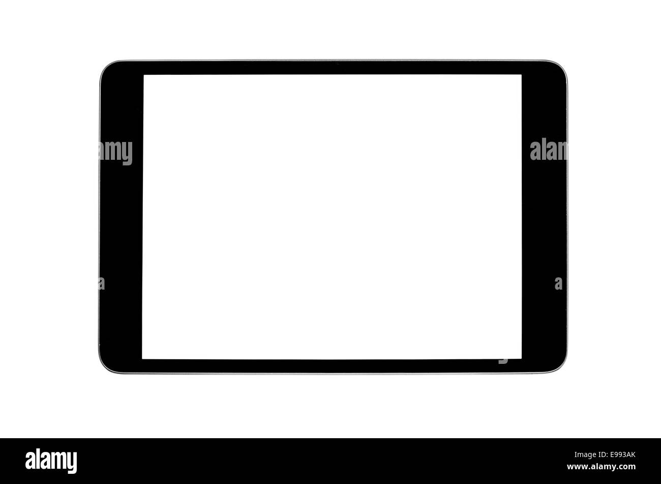 Tablet pc computer with blank screen isolated on white Stock Photo