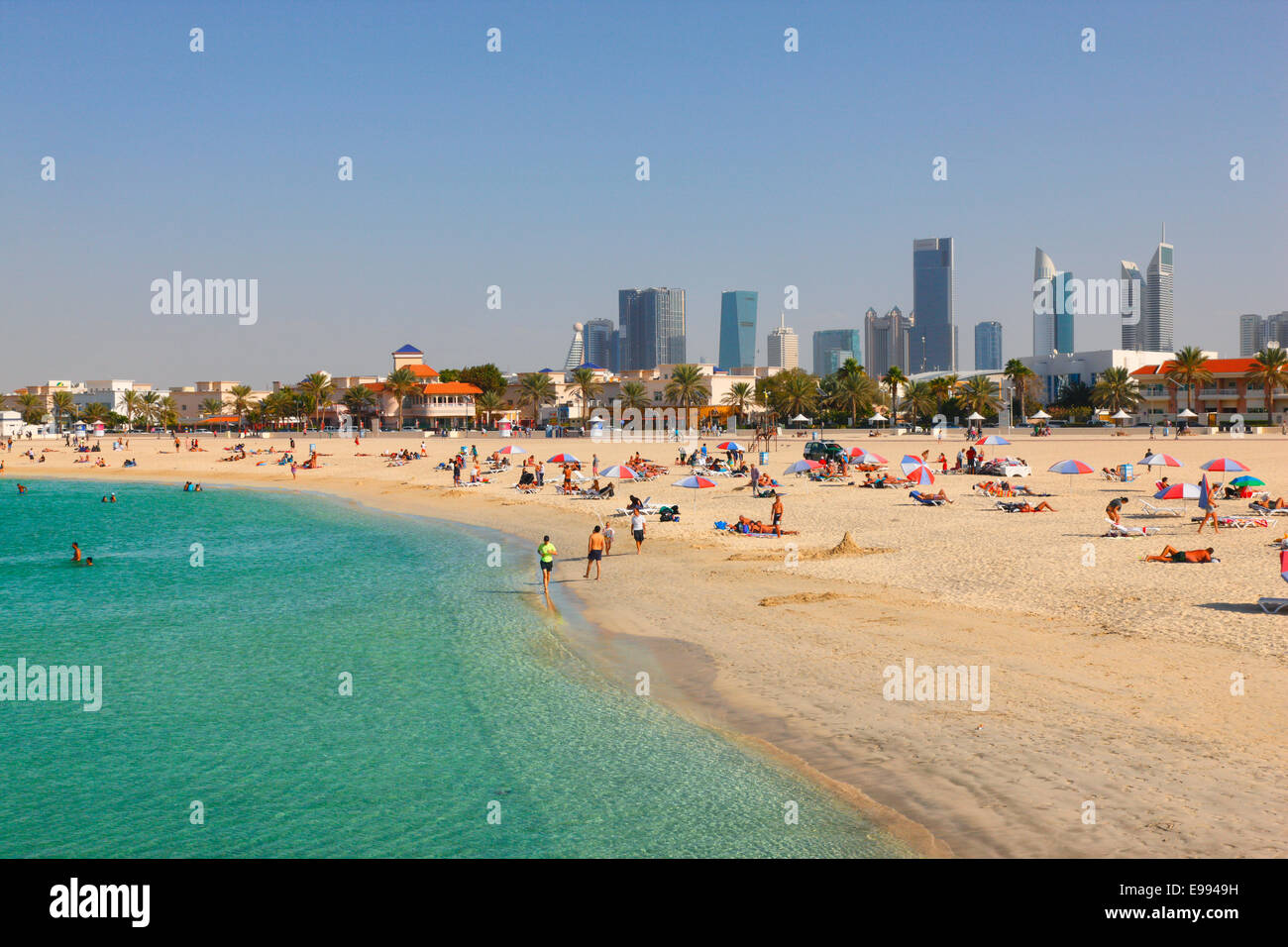 Dubai Beach - Jumeirah beach Stock Photo