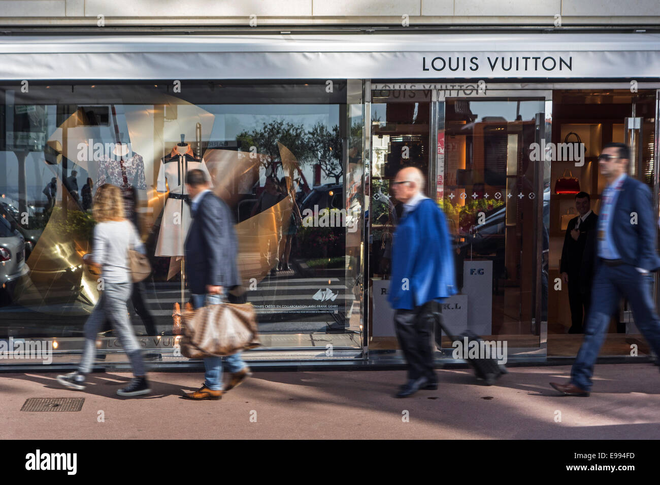 Vuitton in the city Cannes, French Côte d'Azur, Alpes-Maritimes, Stock Photo - Alamy