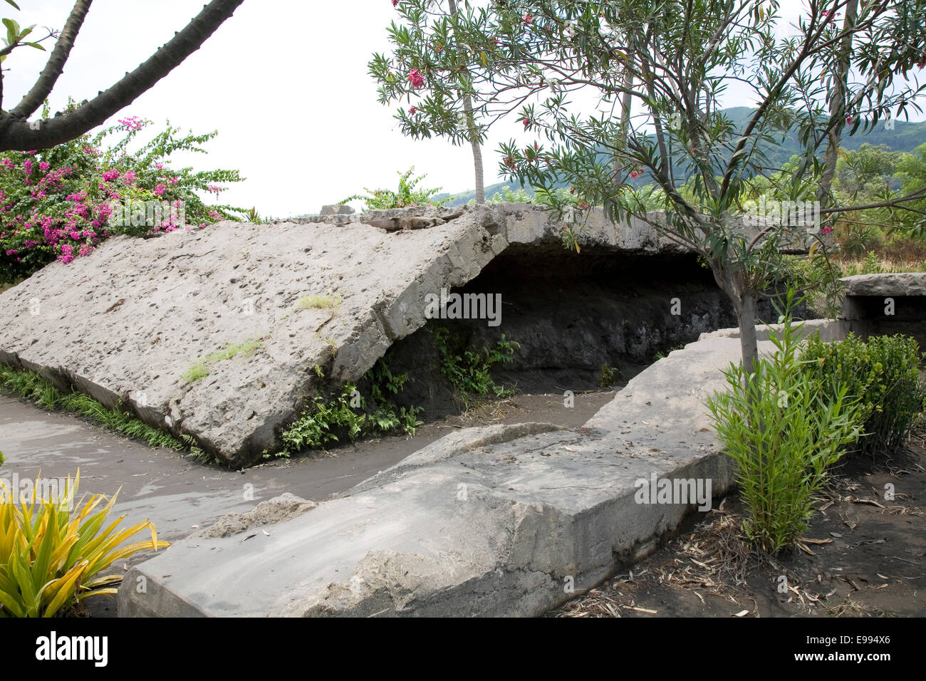 The bunker of Admiral Yamamoto, Japanese commander in the Pacific