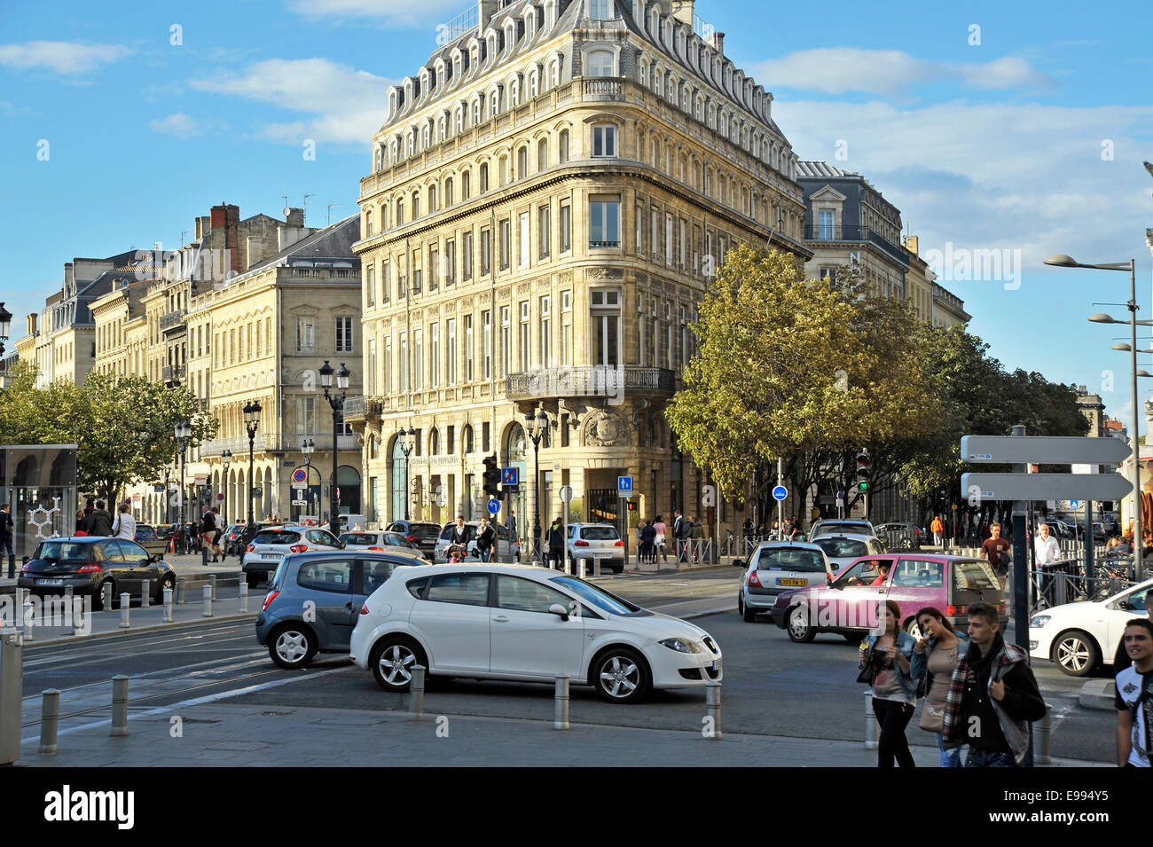 Bordeaux city center,France Stock Photo