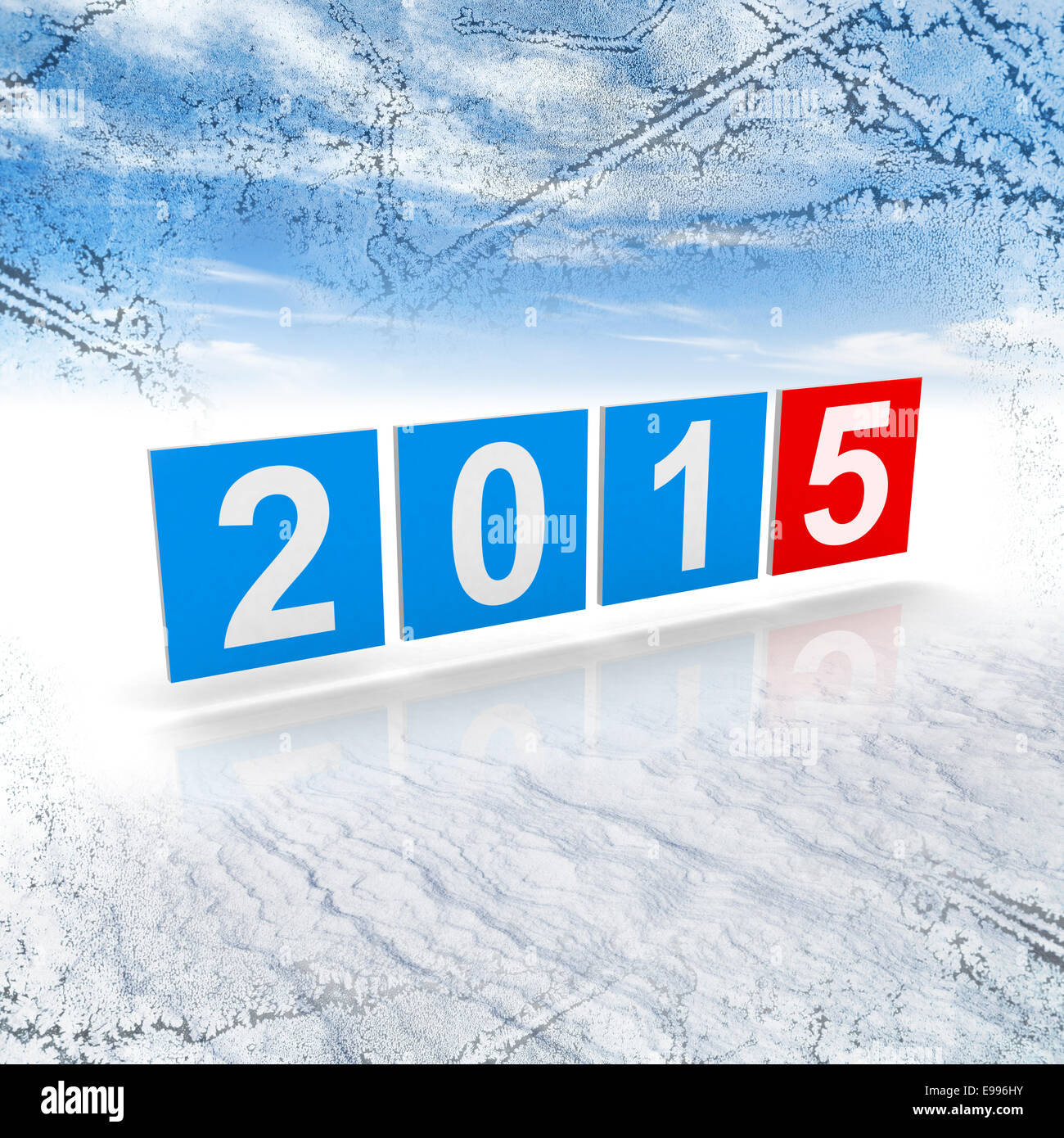 New 2015 year numbers on frosty winter background Stock Photo - Alamy