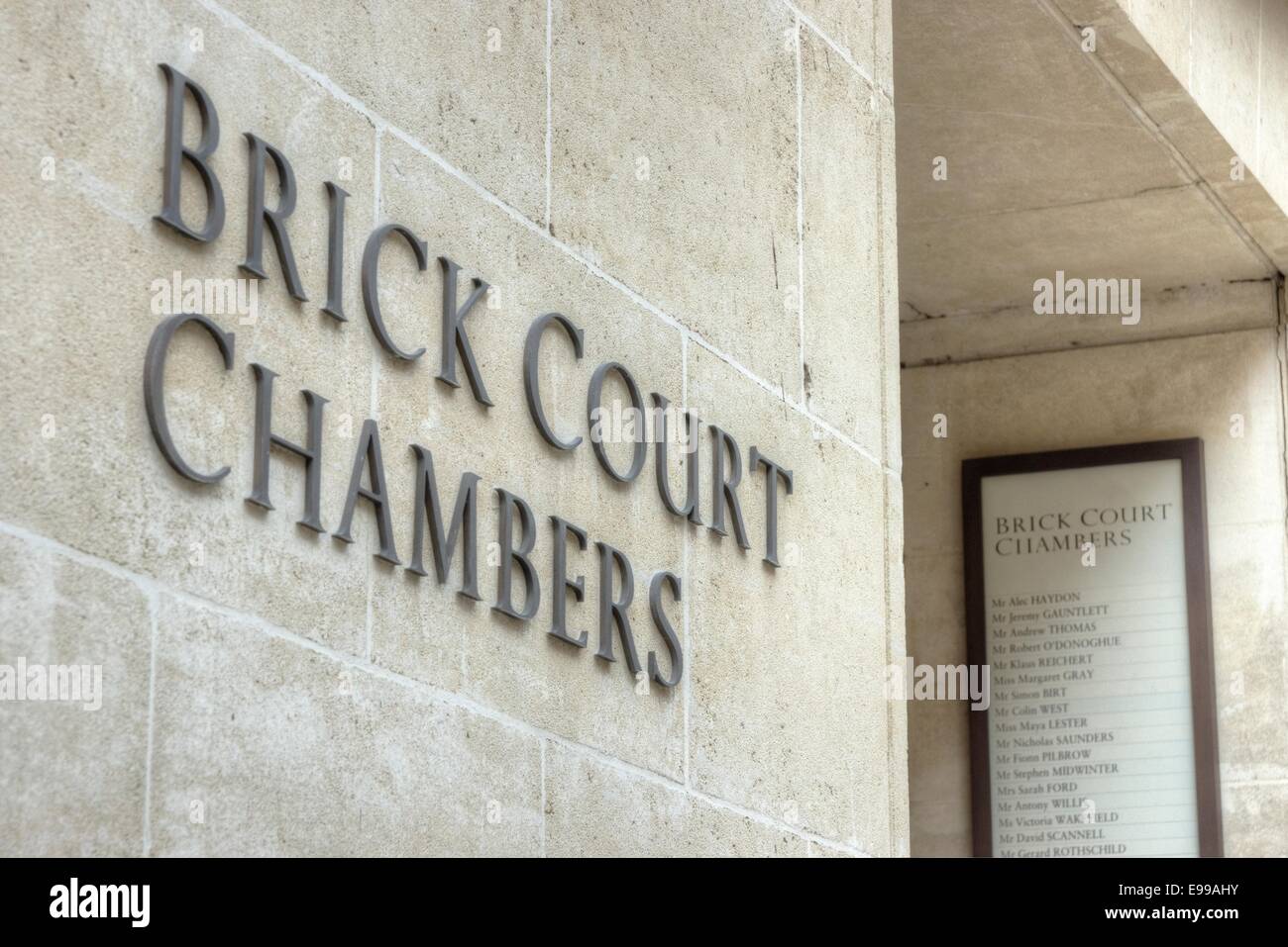 brick court barrister chambers London Stock Photo