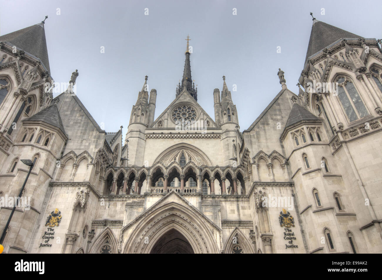 The royal courts of justice  London.  The High Court Stock Photo