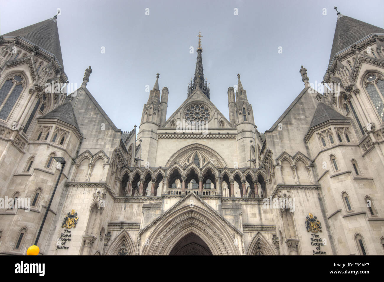 The royal courts of justice  London.  The High Court Stock Photo