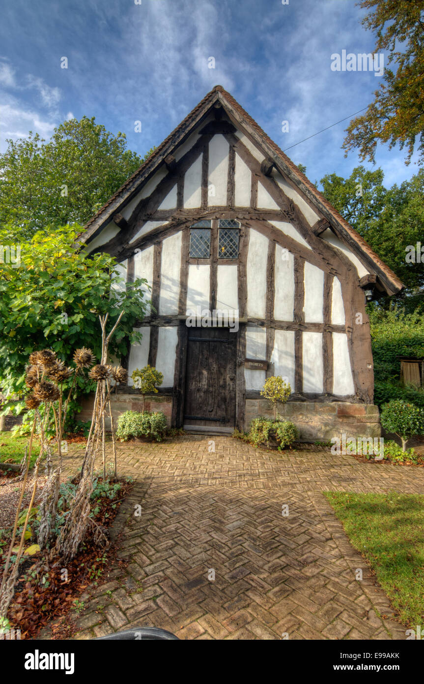 selly manor,   Birmingham  Tudor Hut Stock Photo