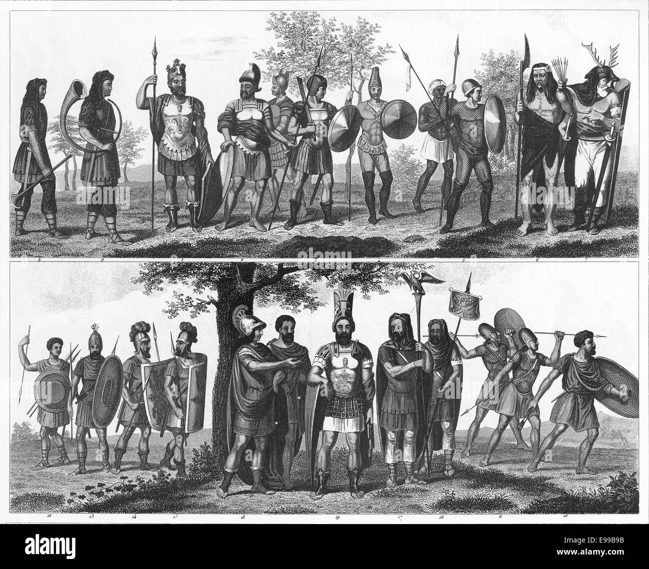 союзники священной римской империи. э. льняной легион самниты. римский воин ауксилларий. битва при каррах.