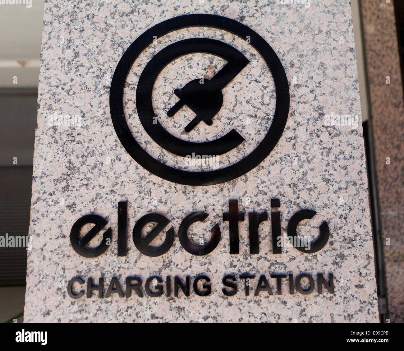Electric vehicle charging station Washington, DC USA Stock Photo Alamy