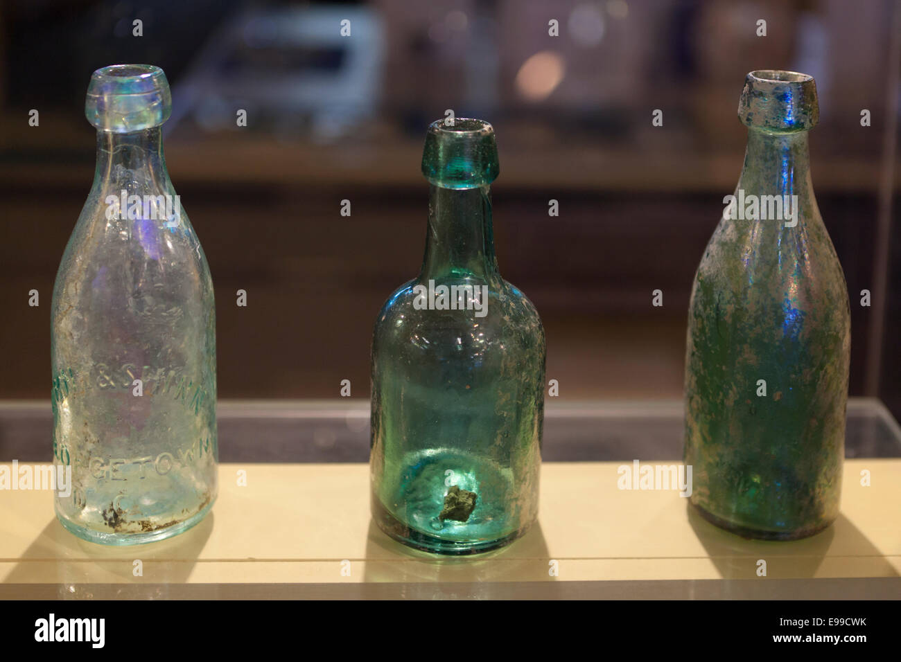 Vintage glass bottles USA Stock Photo Alamy