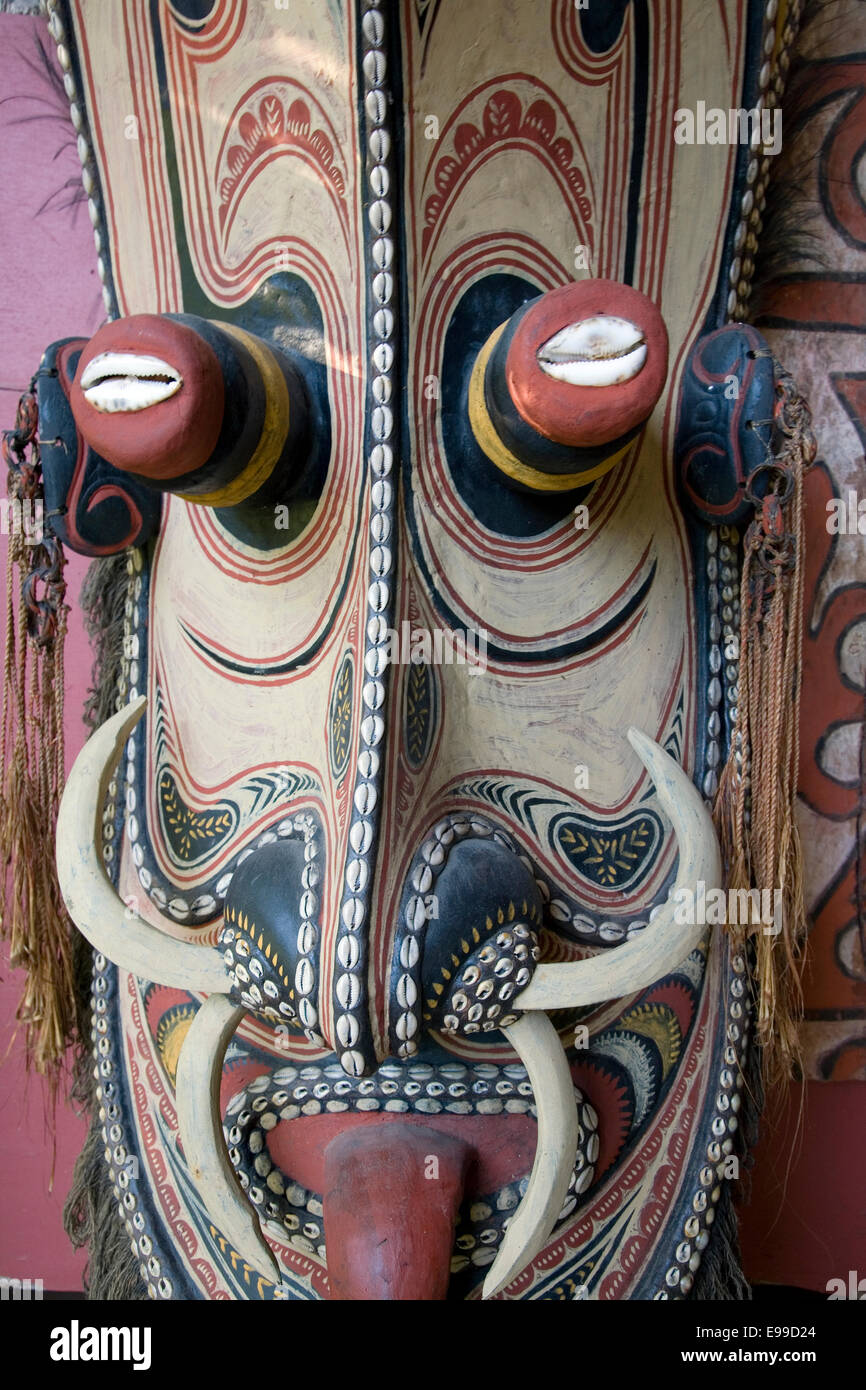 Traditional masks and spirit figures of Papua New Guinea feature