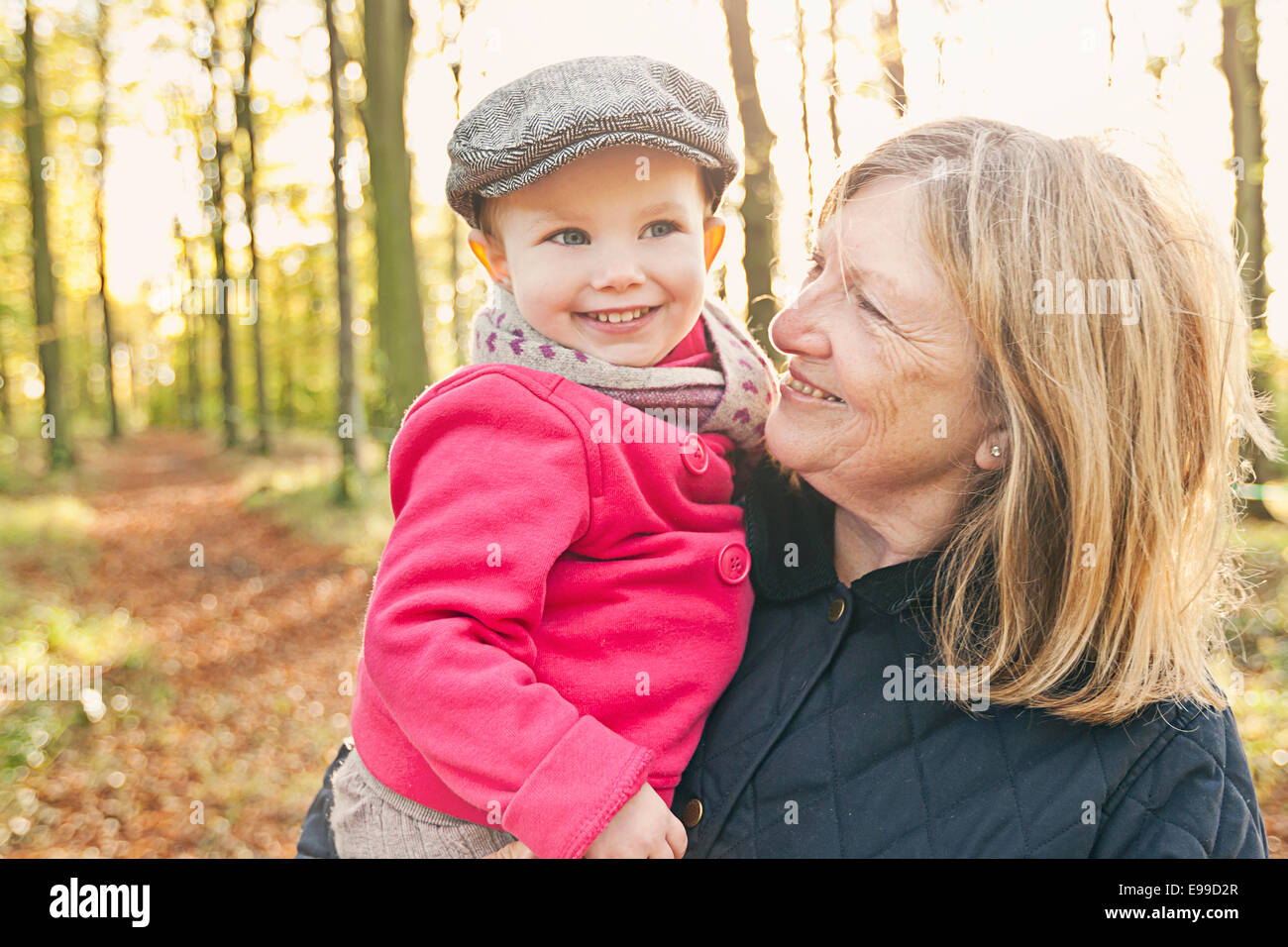 Grandmother with Granddaughter Stock Photo
