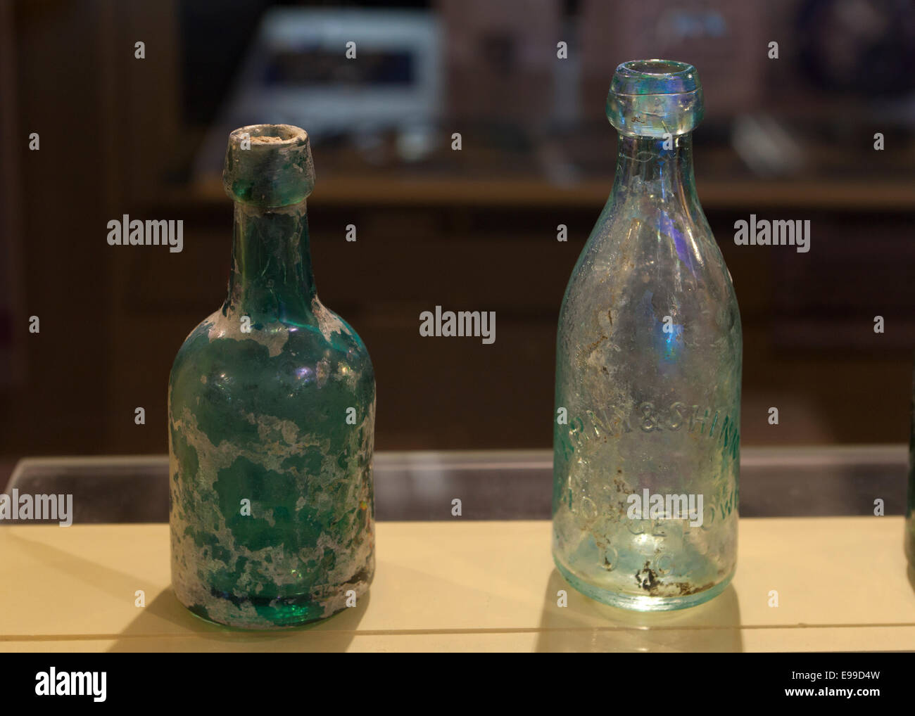 Vintage glass bottles - USA Stock Photo