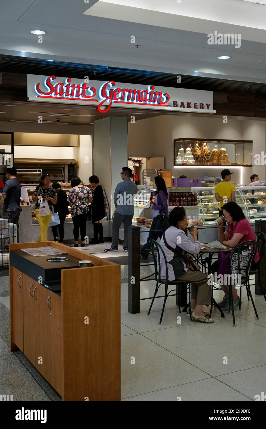 Chinese people in a French bakery, Oakridge Mall, Vancouver, BC, Canada Stock Photo Alamy