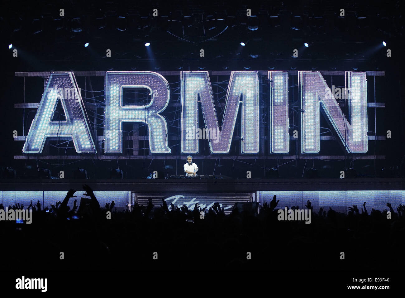 Armin van Buuren performs live during the 'Armin Only - Intense World Tour'  at the Metro Toronto Convention Centre. Featuring: Armin van Buuren Where:  Toronto, Canada When: 20 Apr 2014 Stock Photo - Alamy