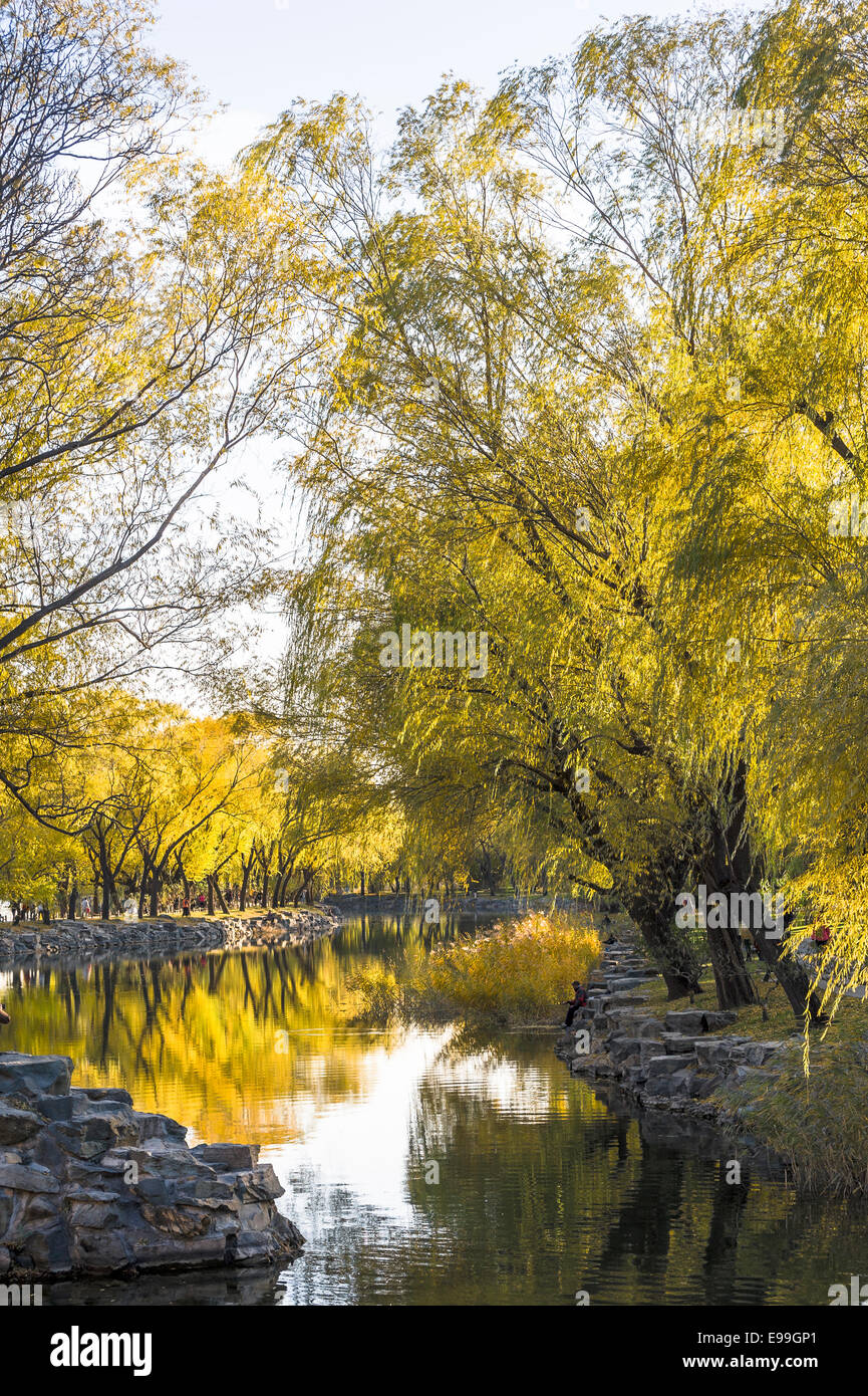 Autumn in Xidi of Summer palace, Beijing Stock Photo