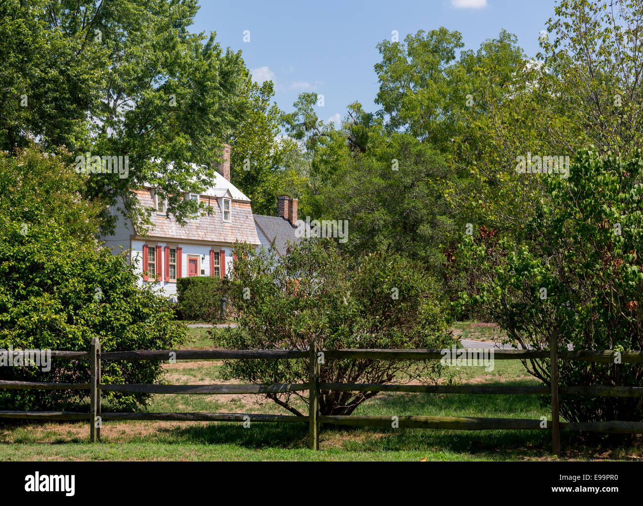 Staggs Hall house Port Tobacco Maryland Stock Photo