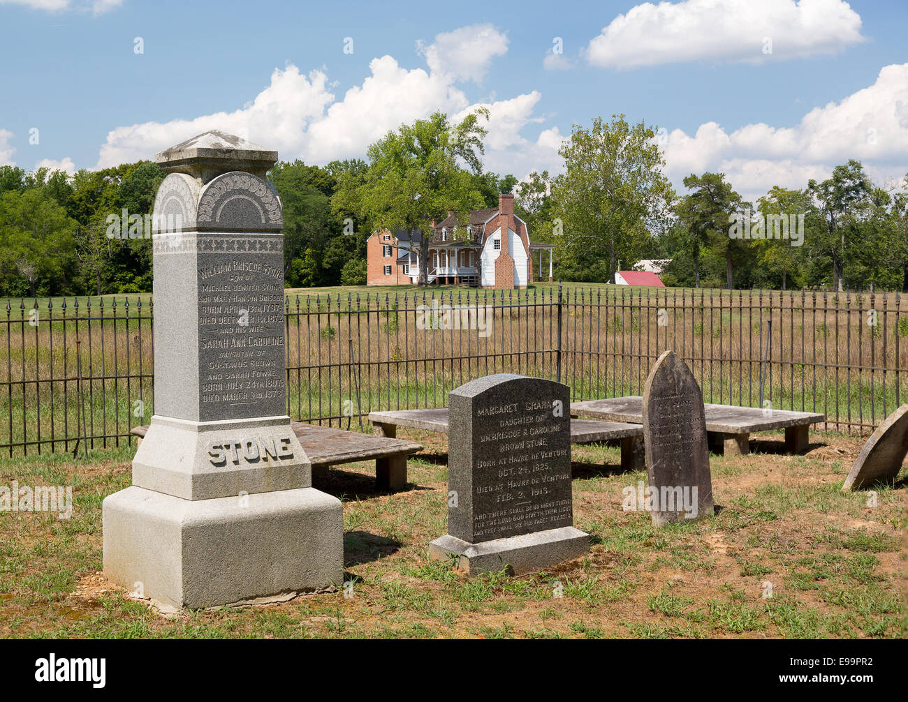 Thomas Stone house Port Tobacco Maryland Stock Photo Alamy