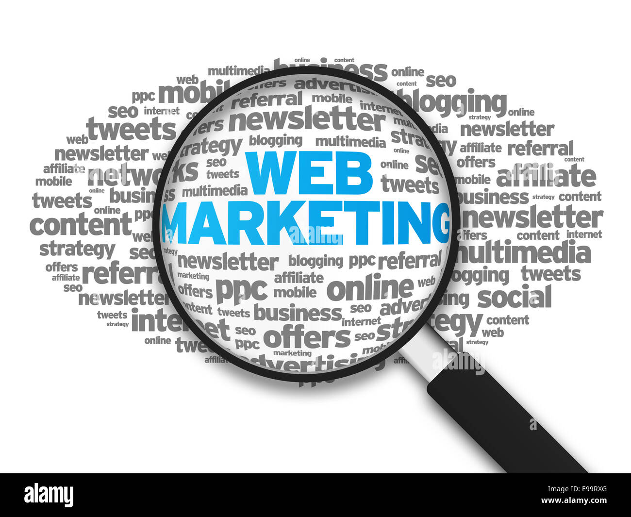Web Marketing Stock Photo