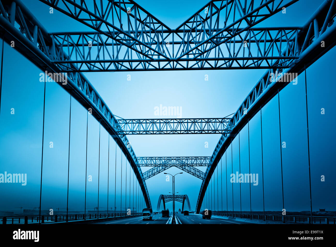 modern bridge Stock Photo