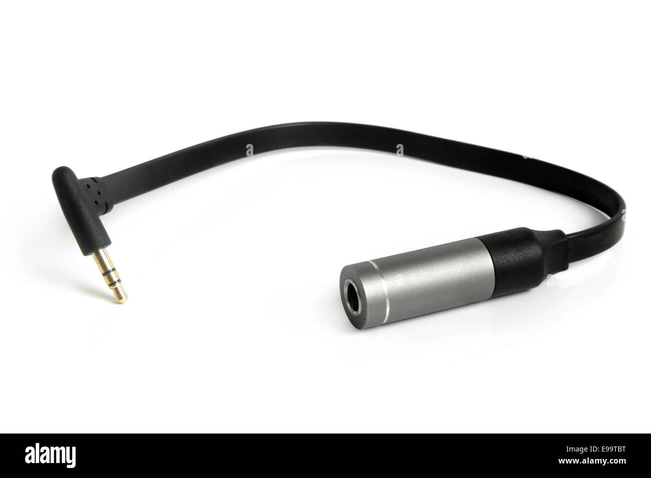 Stereo adapter minijack to jack Stock Photo Alamy