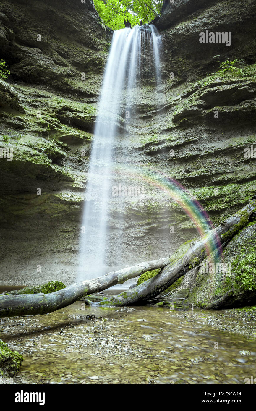 Paehler Schlucht waterfall Stock Photo