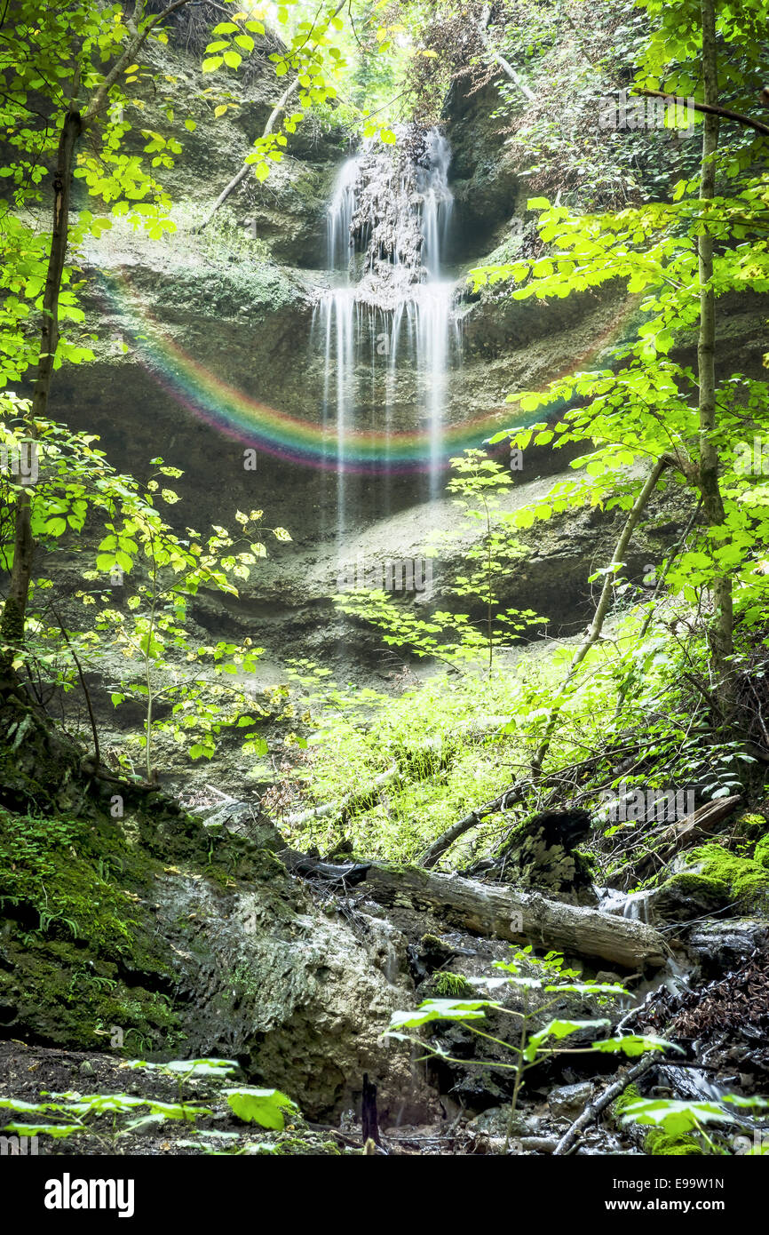 Paehler Schlucht waterfall Stock Photo