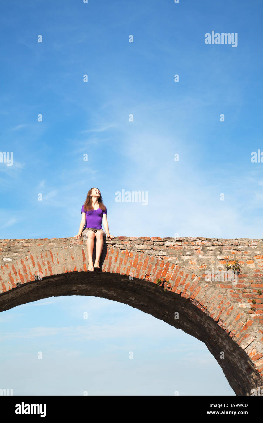 Emotional young woman outdoors hi-res stock photography and images - Alamy