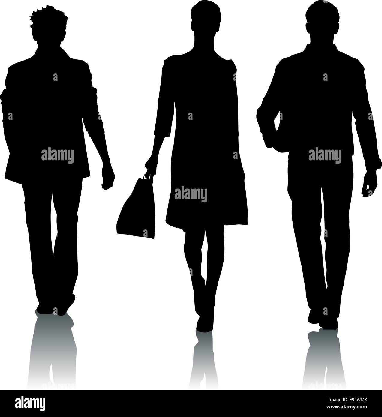 Fashion couple silhouettes hi-res stock photography and images - Alamy