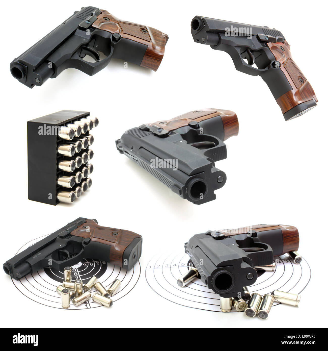 Set of pistol Stock Photo