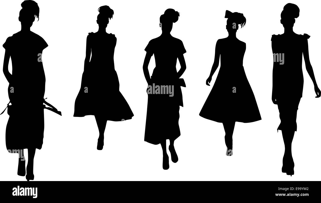 Women silhouettes hi-res stock photography and images - Alamy