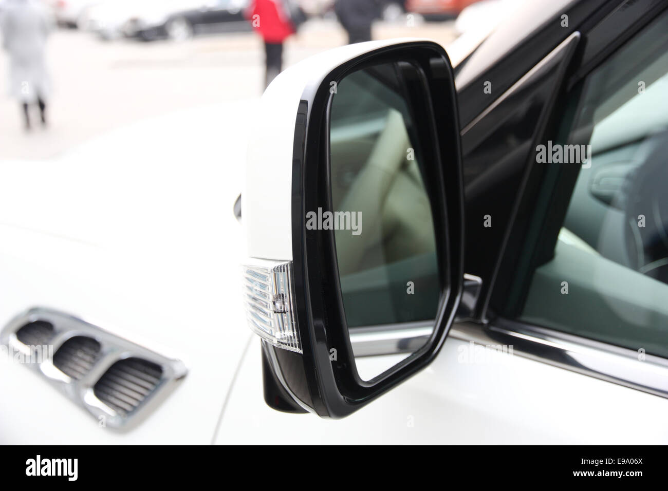 Automobile rearview mirror Stock Photo Alamy