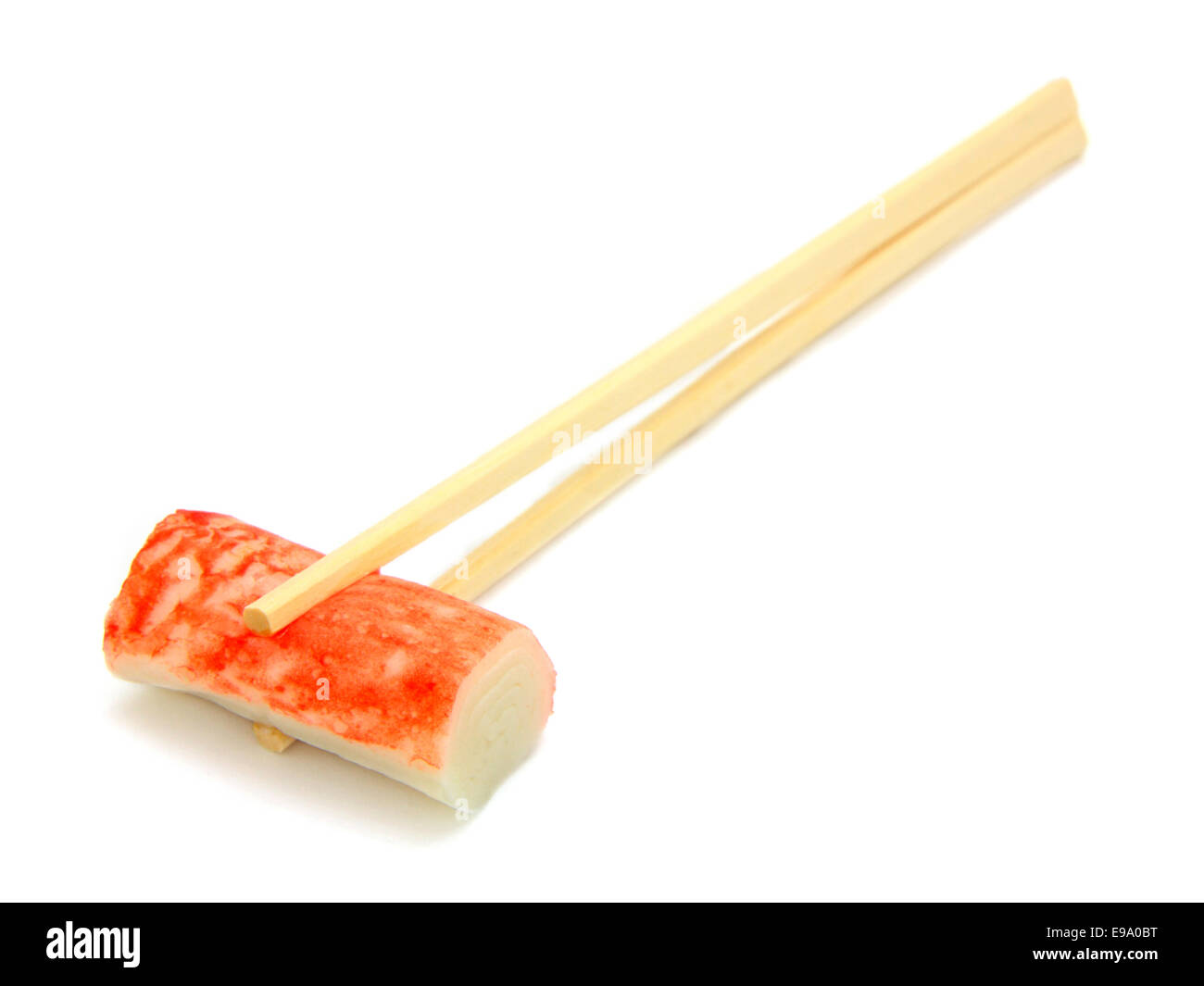 sushi on chopstick Stock Photo