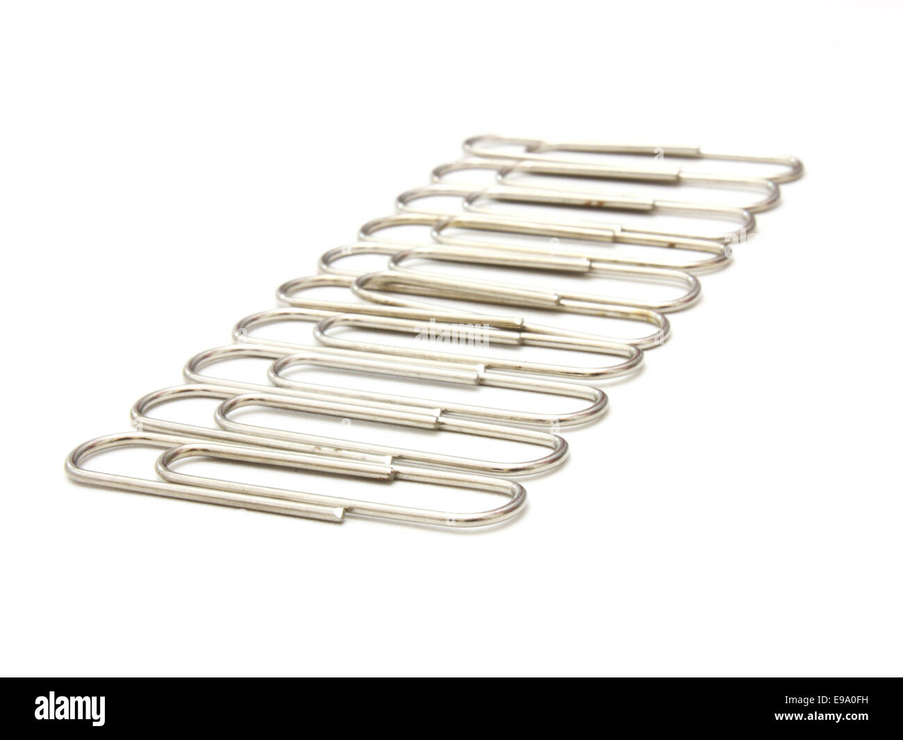 Writing metal paper clips Stock Photo Alamy