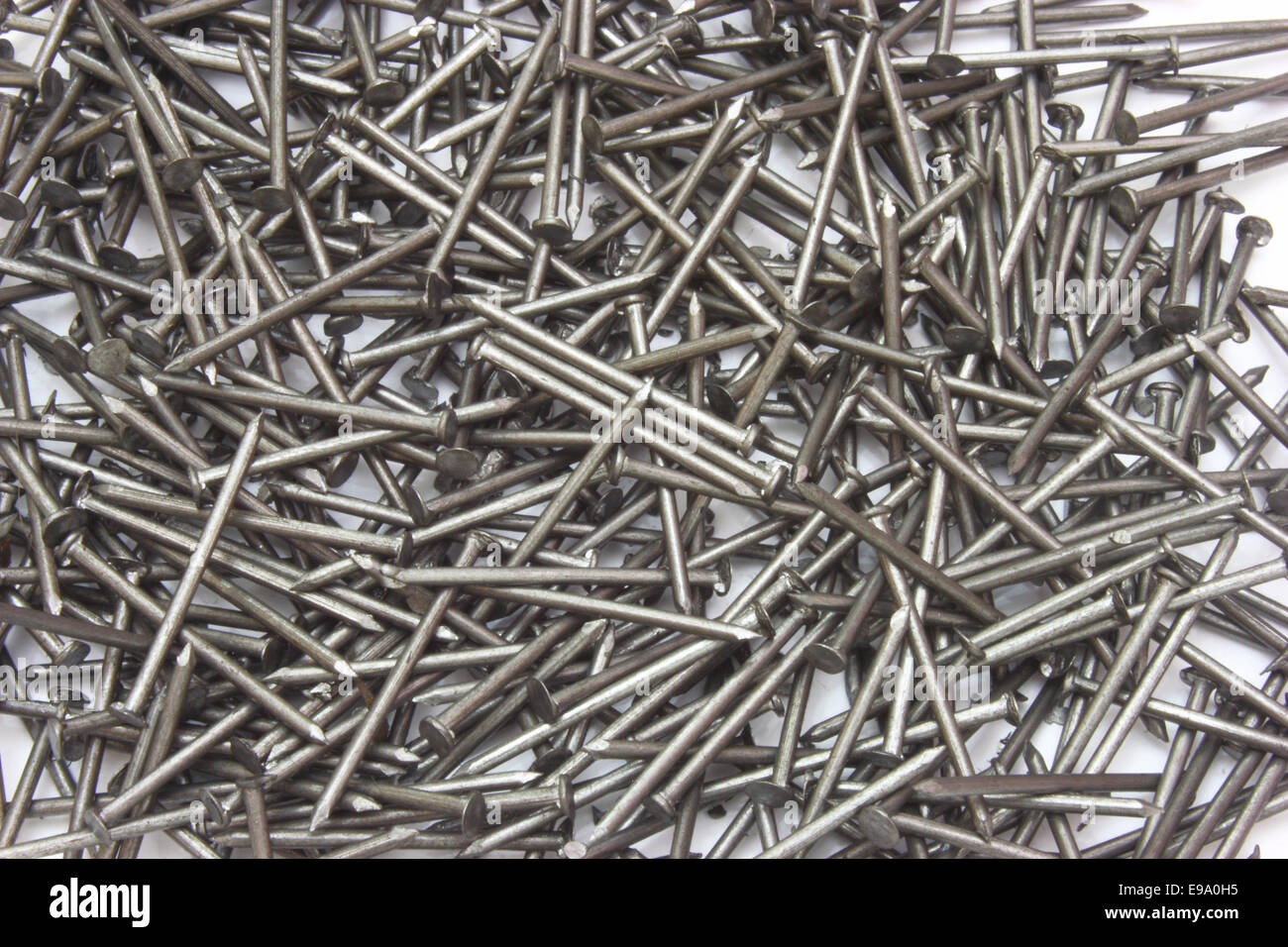 metal different nails Stock Photo Alamy