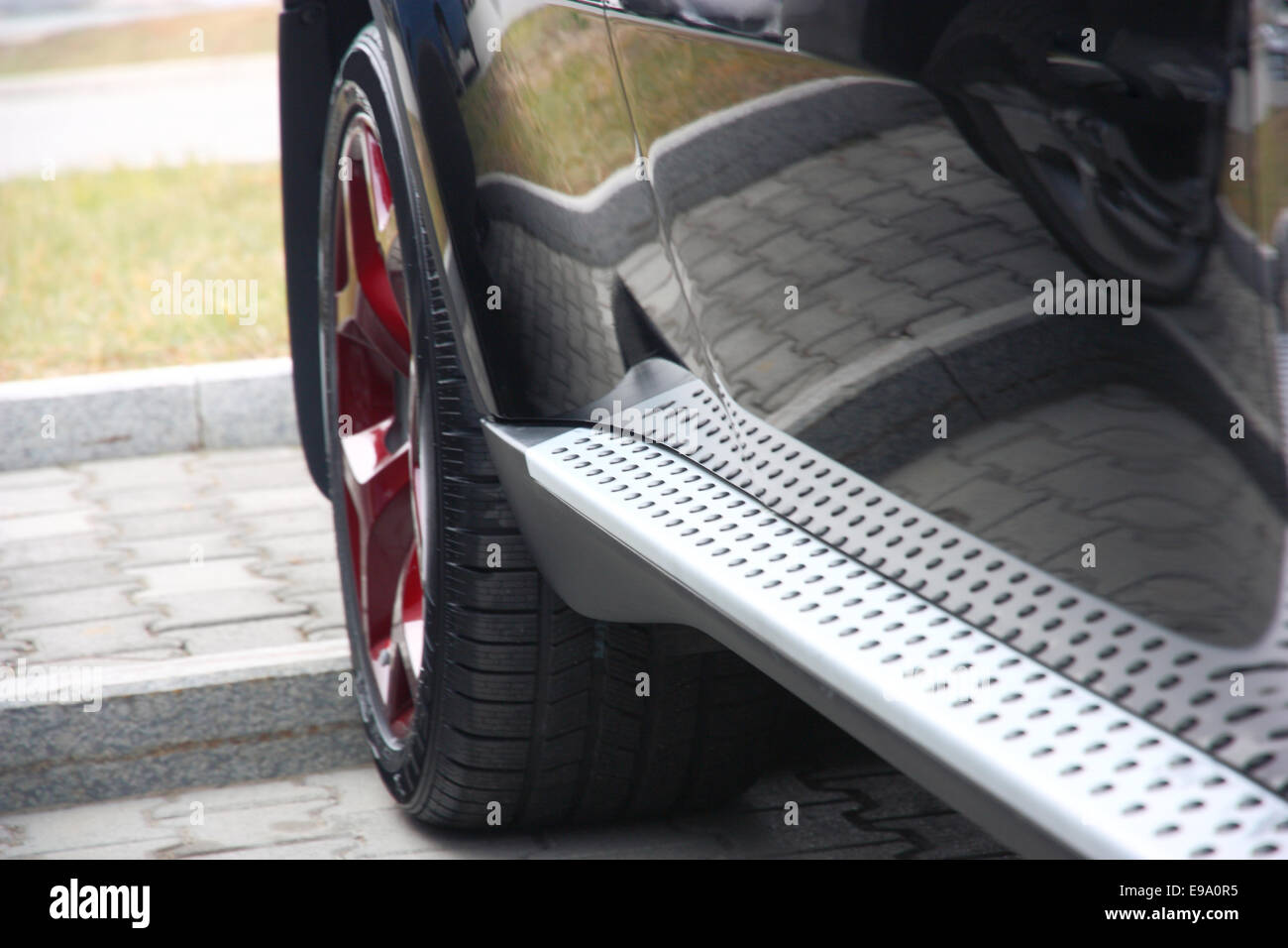 Footboard of the car Stock Photo Alamy