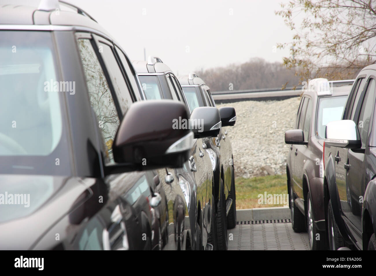 Group of cars Stock Photo Alamy