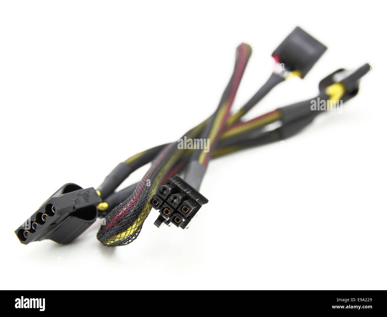 Hard disk drive power cables Stock Photo Alamy