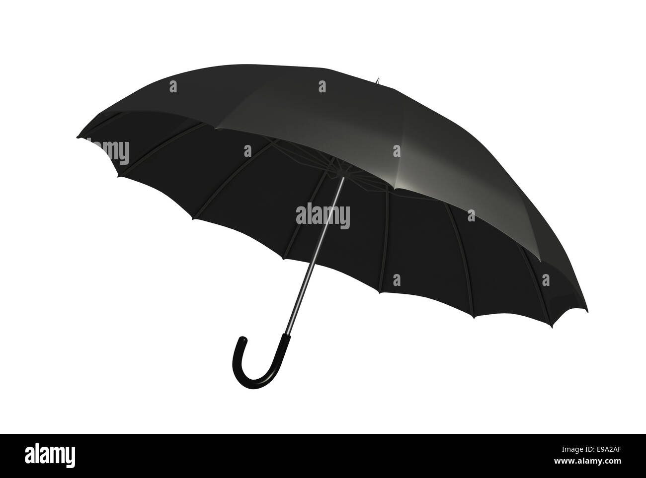 Black umbrella isolated Stock Photo Alamy