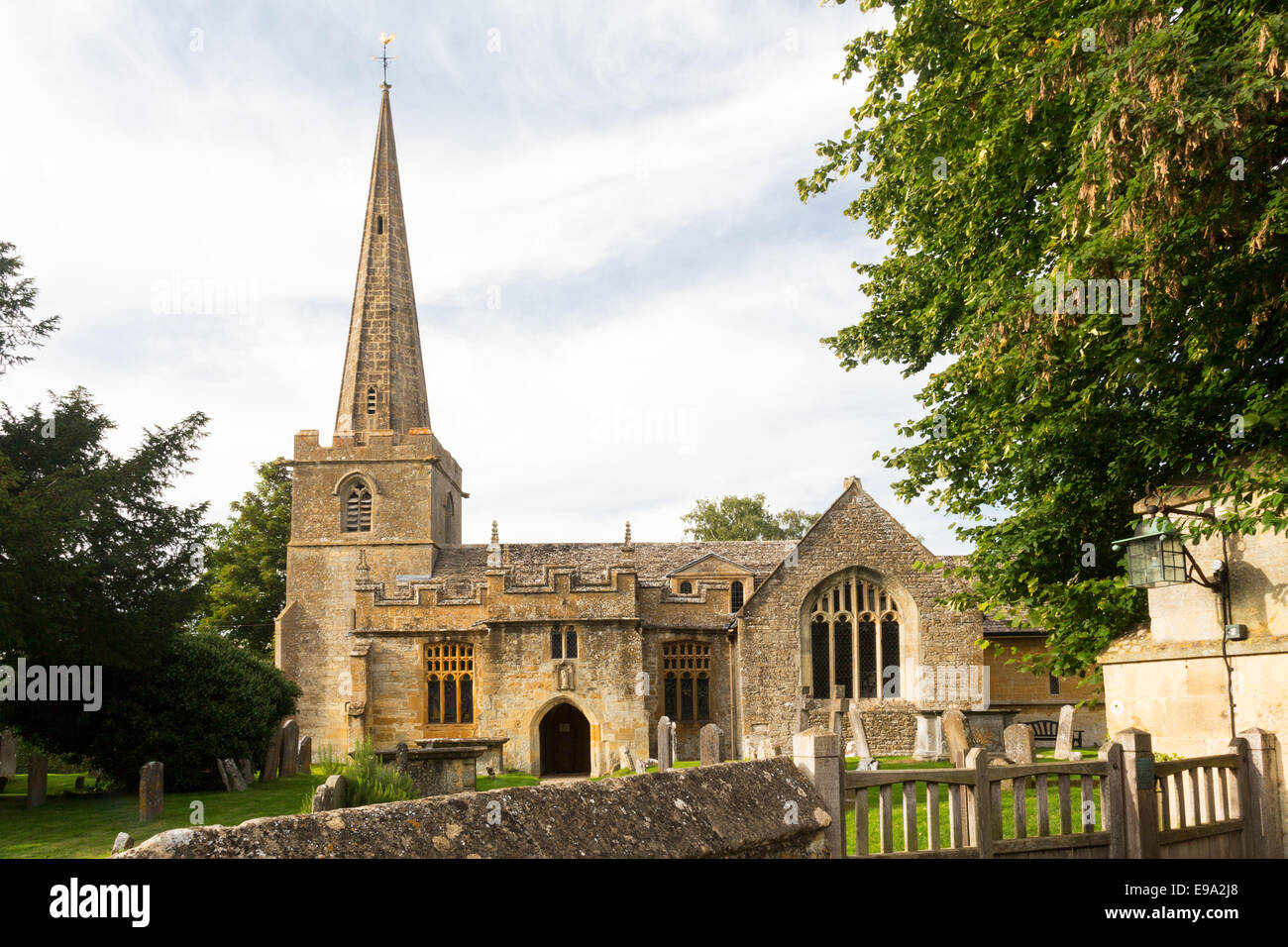 Parish Church of Stanton in Cotswolds Stock Photo