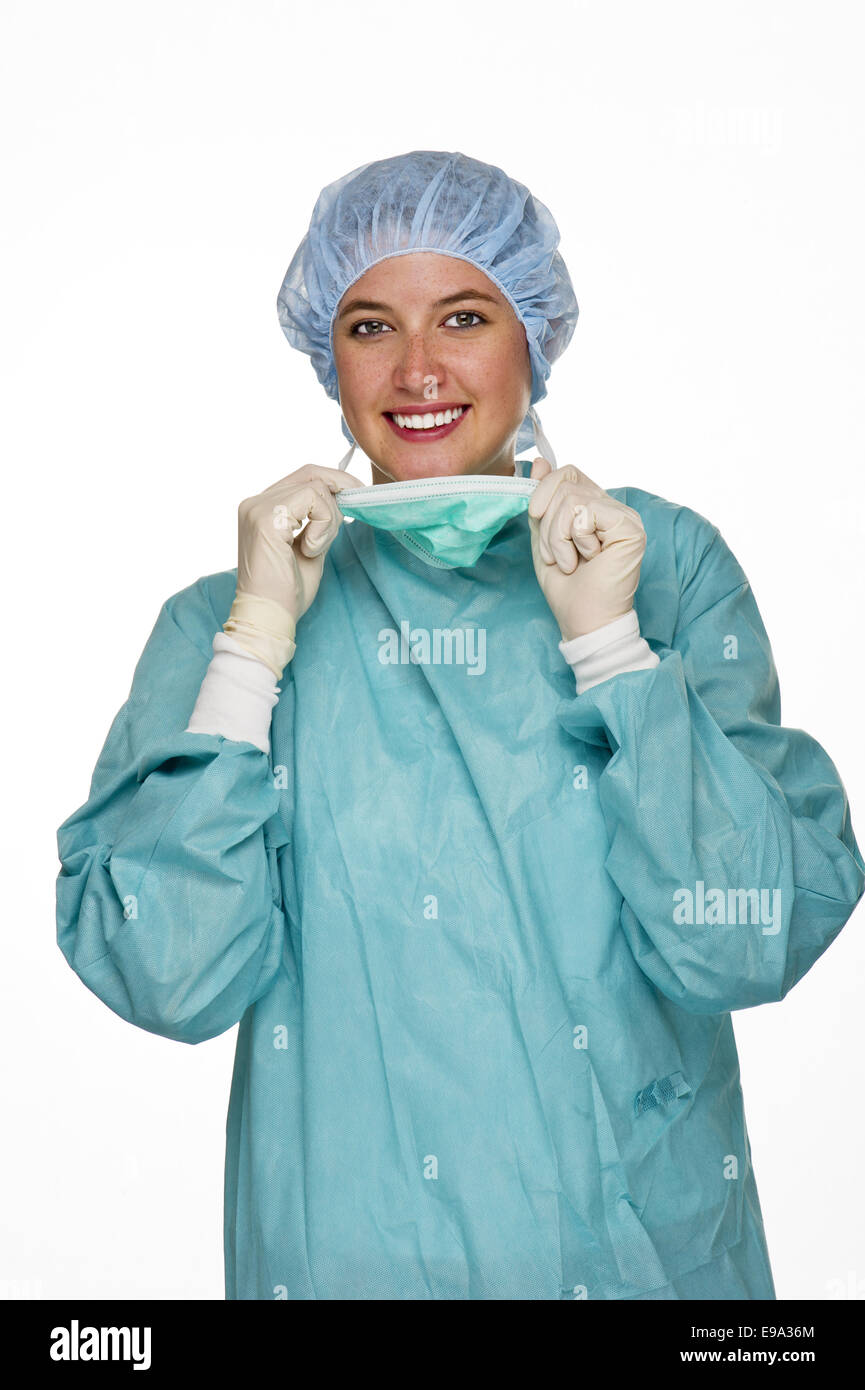 OP doctor with protective clothing Stock Photo Alamy