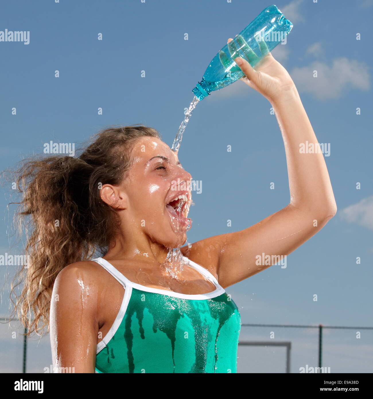 Refreshning Refreshing with water Stock Photo - Alamy