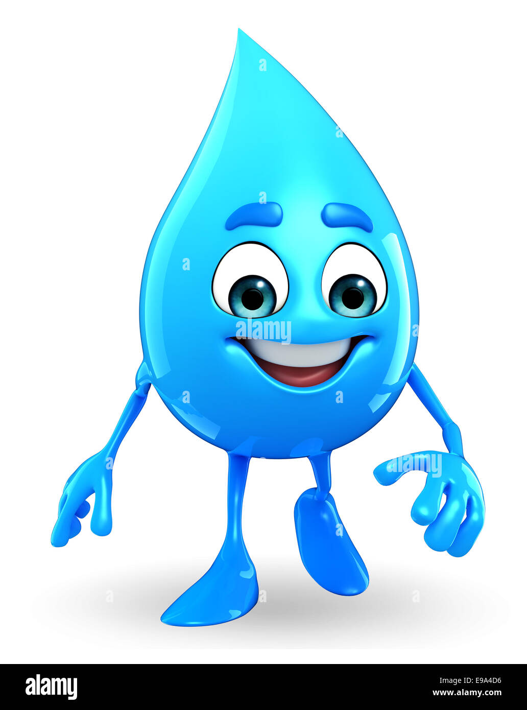 Cartoon Character Of Water Drop is walking Stock Photo - Alamy Cartoon Character Of Water Drop is walking Stock Photo - Alamy
