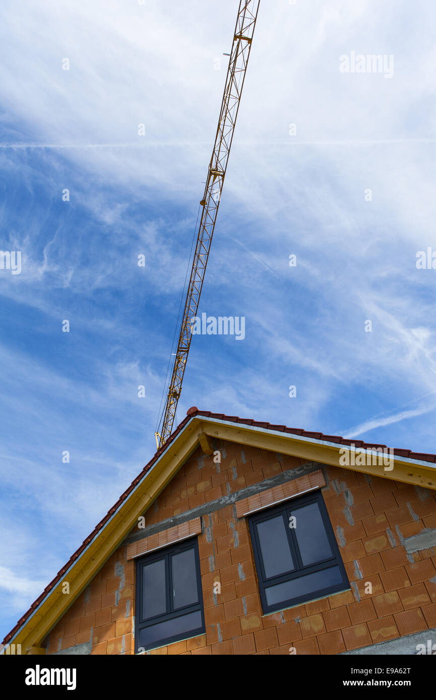 Development area of a residential area Stock Photo