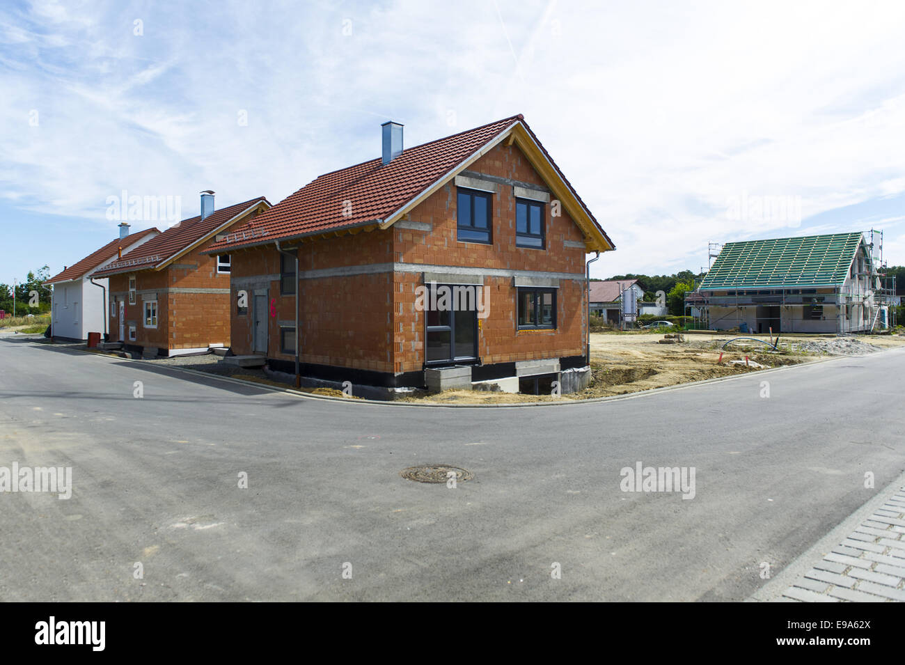 Development area of a residential area Stock Photo