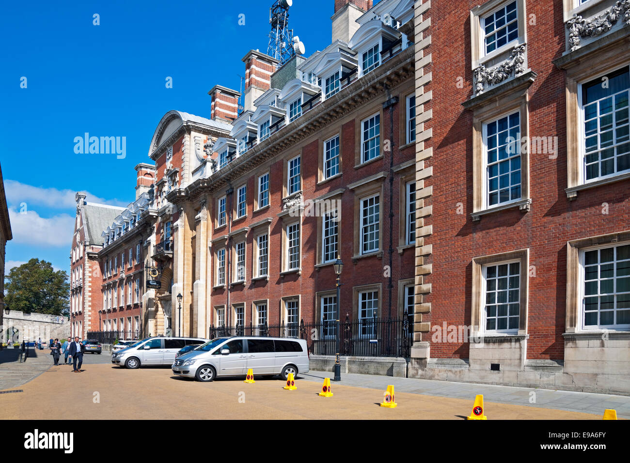 Five Star Grand Hotel exterior in the town city centre York North Yorkshire England UK United Kingdom GB Great Britain (Former GNER Headquarters) Stock Photo
