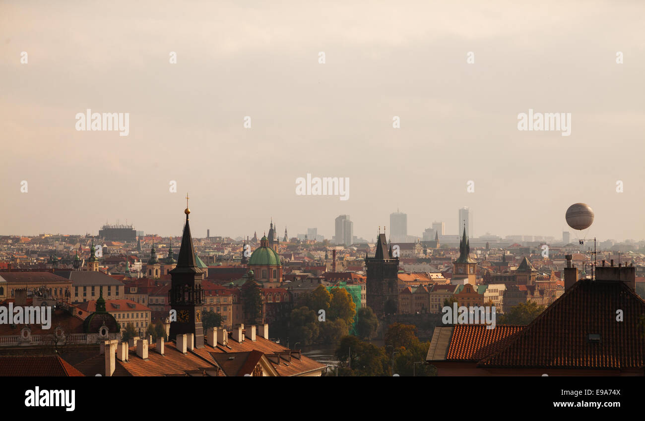 Overview of old Prague Stock Photo - Alamy