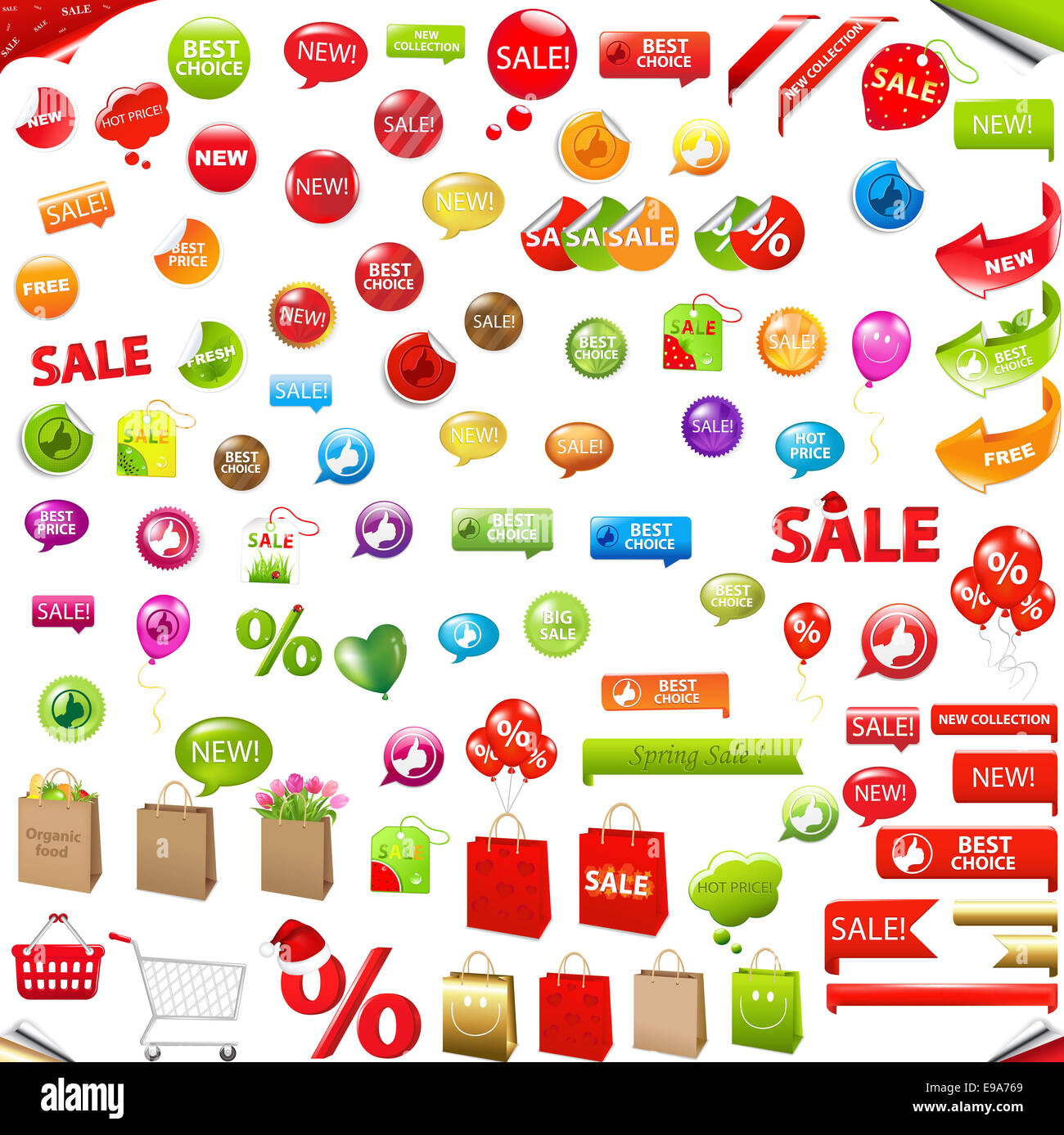 Big Discont Set Stock Photo - Alamy