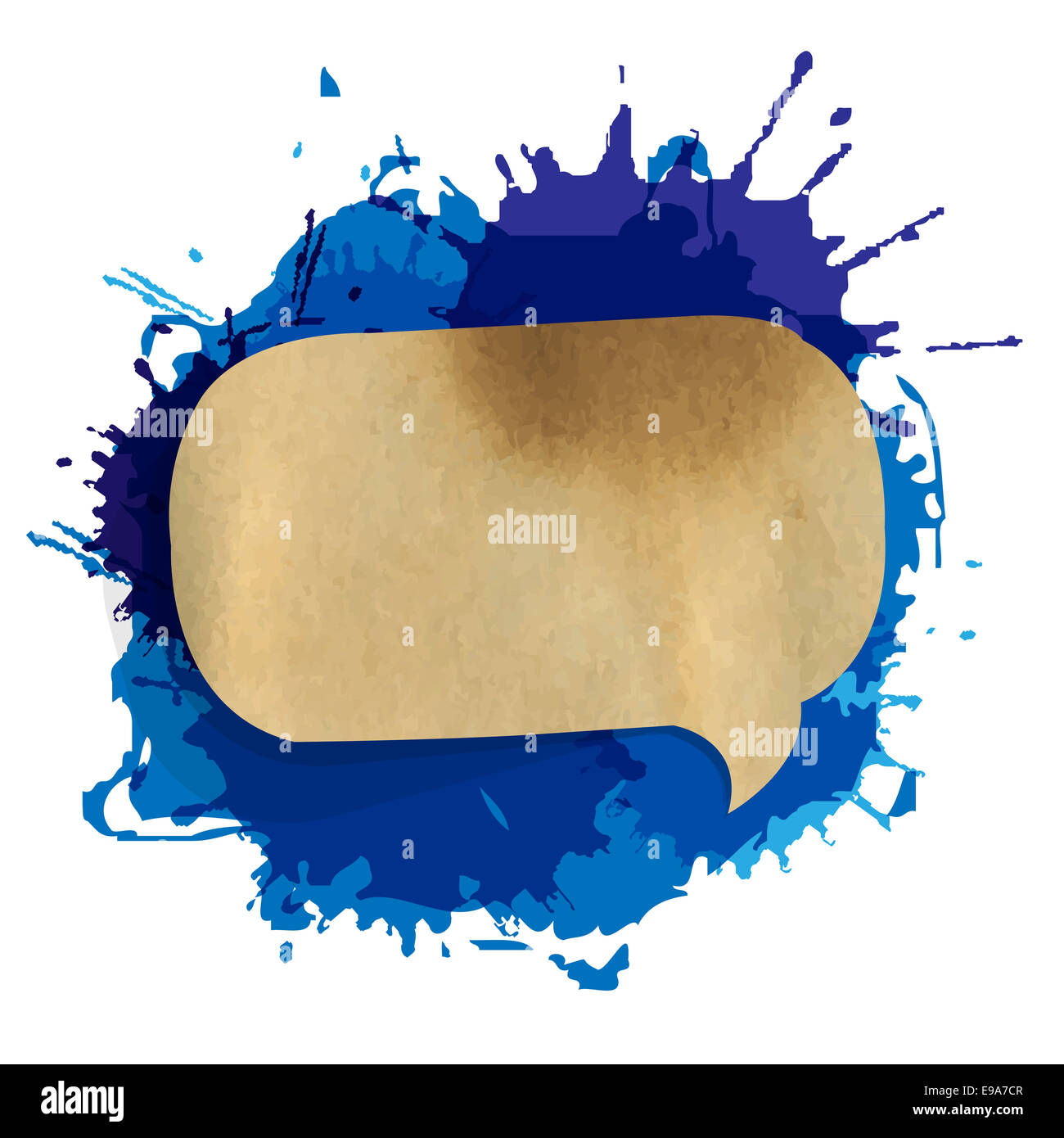 Blue speech bubble graffiti hi-res stock photography and images - Alamy